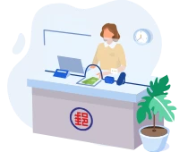 郵局櫃檯示意圖